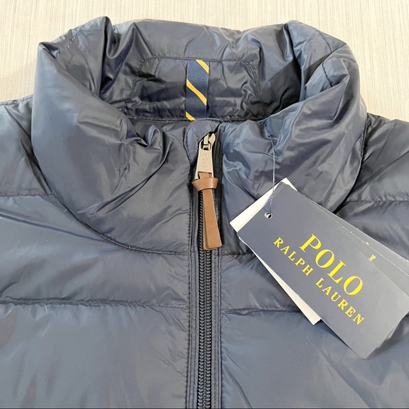 Polo Ralph Lauren Pony Full Zip Down Packable Jacket Men's Aviator Navy - Picture 7 of 14